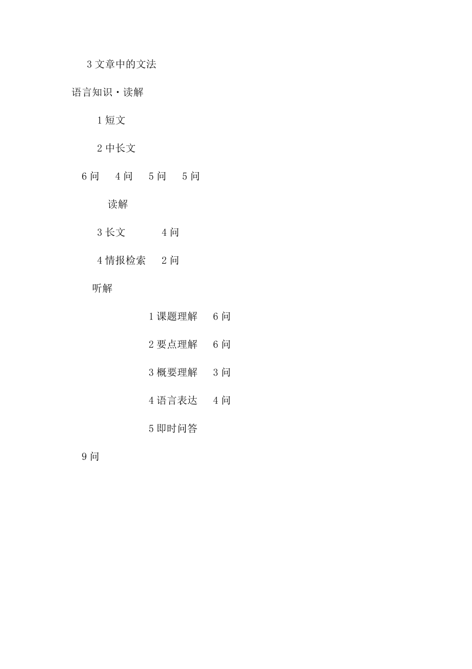 N3日语考试内容和做题时间分配表参考.docx_第2页