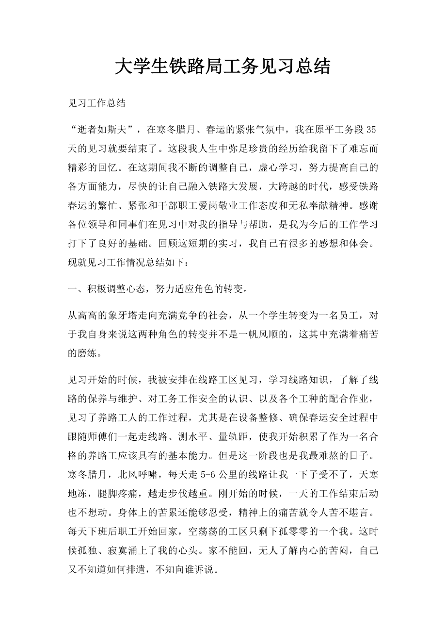 大学生铁路局工务见习总结.docx_第1页