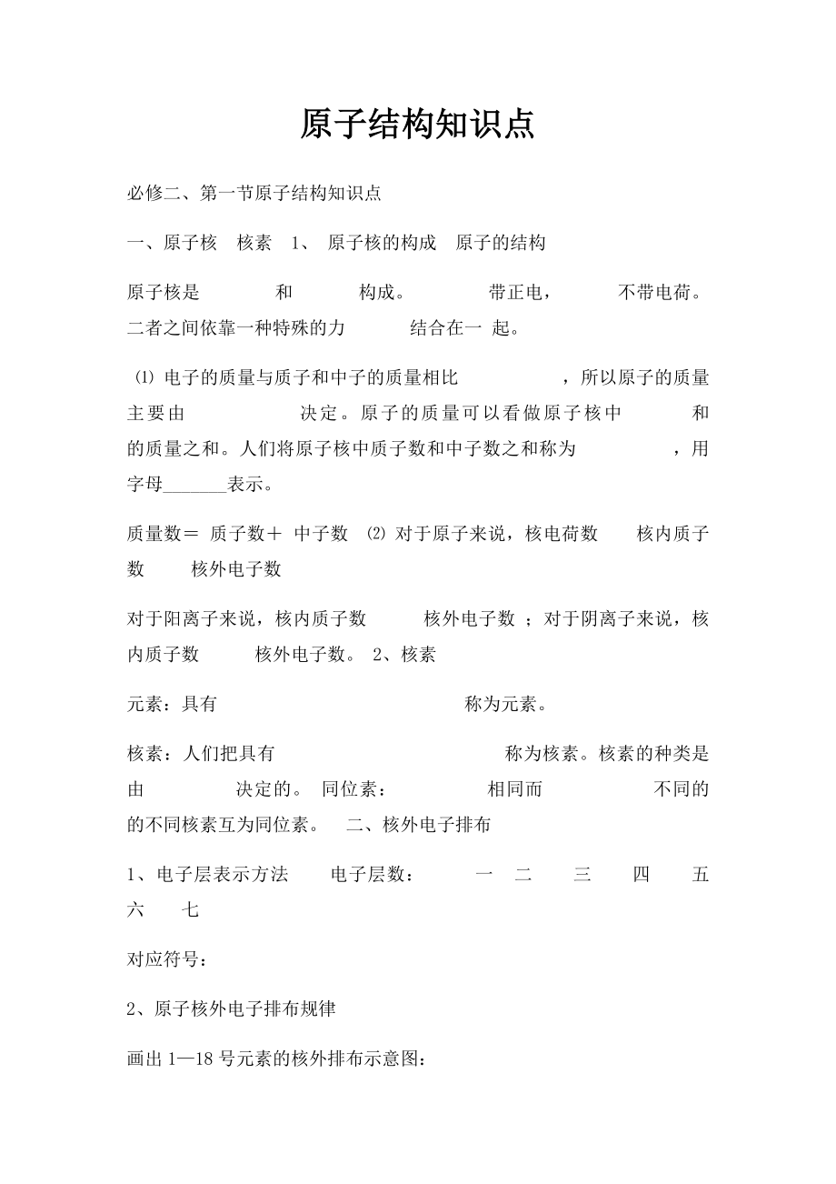 原子结构知识点.docx_第1页