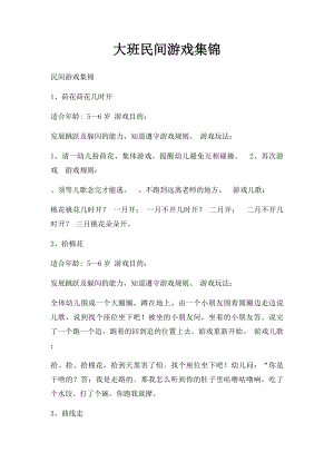 大班民间游戏集锦.docx