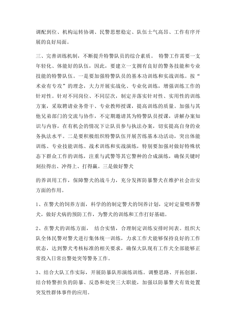 加强特警队建设的若干意见.docx_第2页