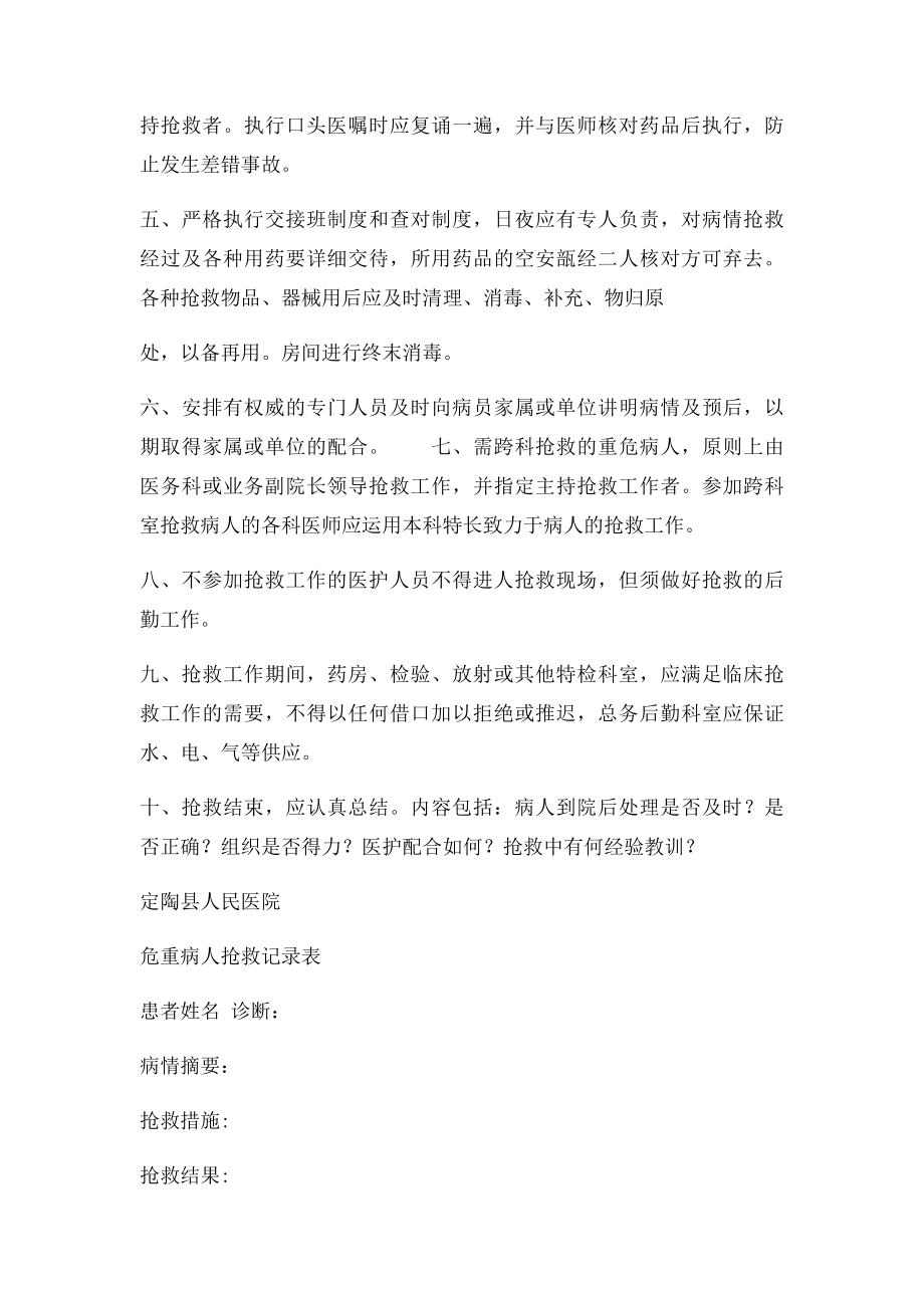 危重病人抢救登记本 .docx_第2页