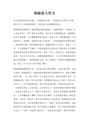 体验盲人作文.docx