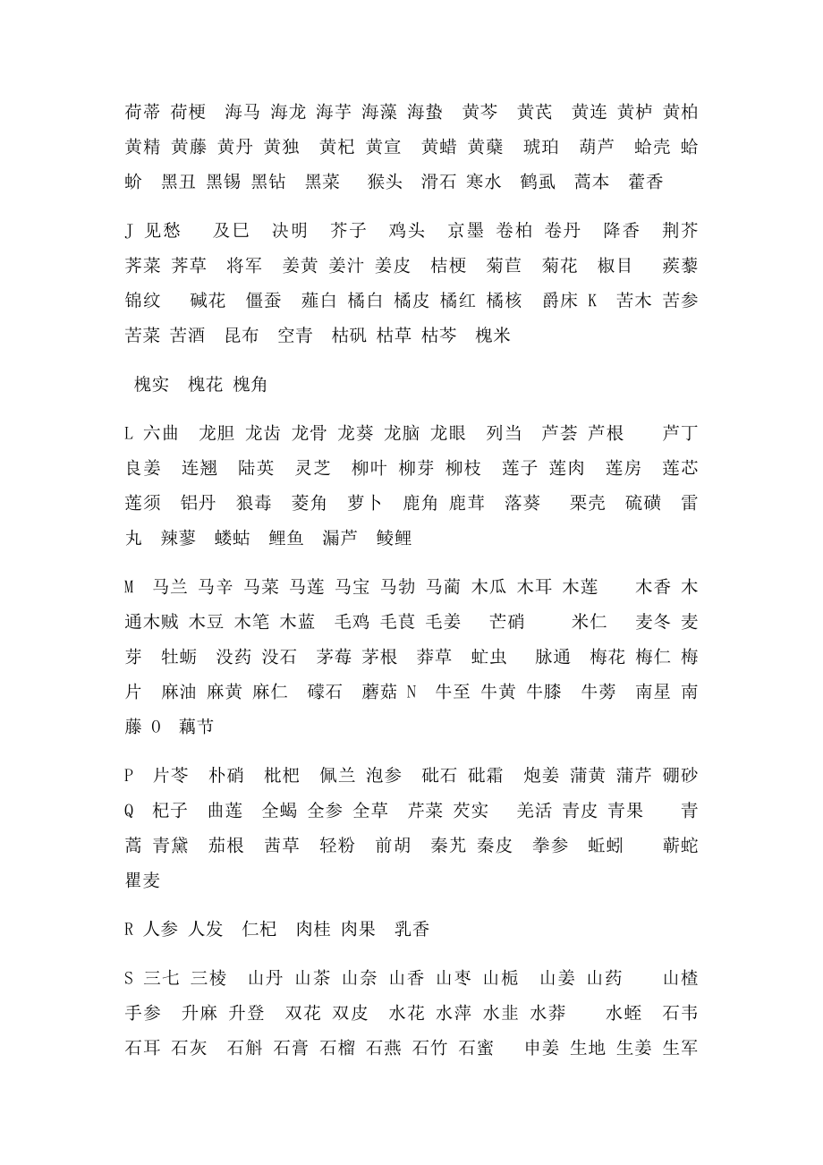 以字母为序的中草药大全.docx_第2页