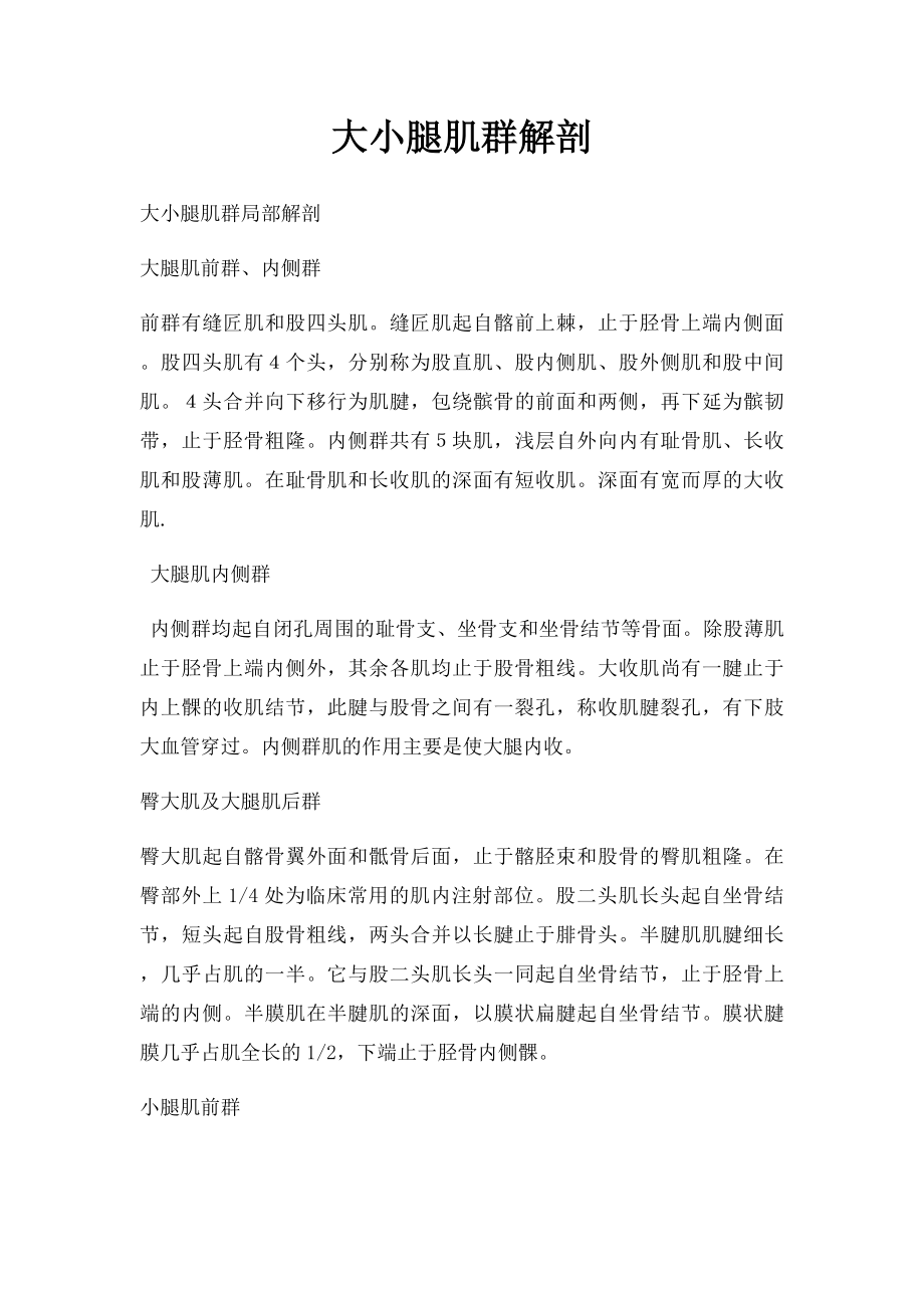 大小腿肌群解剖.docx_第1页