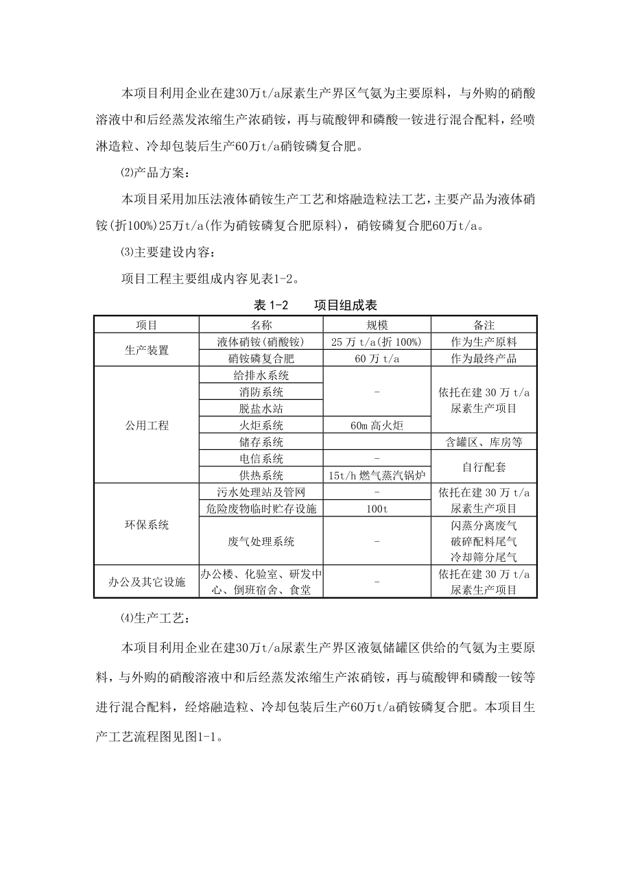 阿克苏同乐胜化工有限公司60万吨硝铵磷复合肥建设项目环境影响报告书.doc_第3页