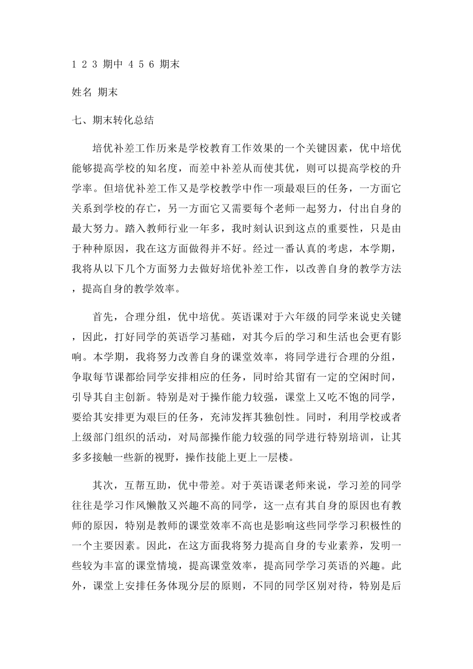 六年级英语培优辅差工作总结.docx_第3页