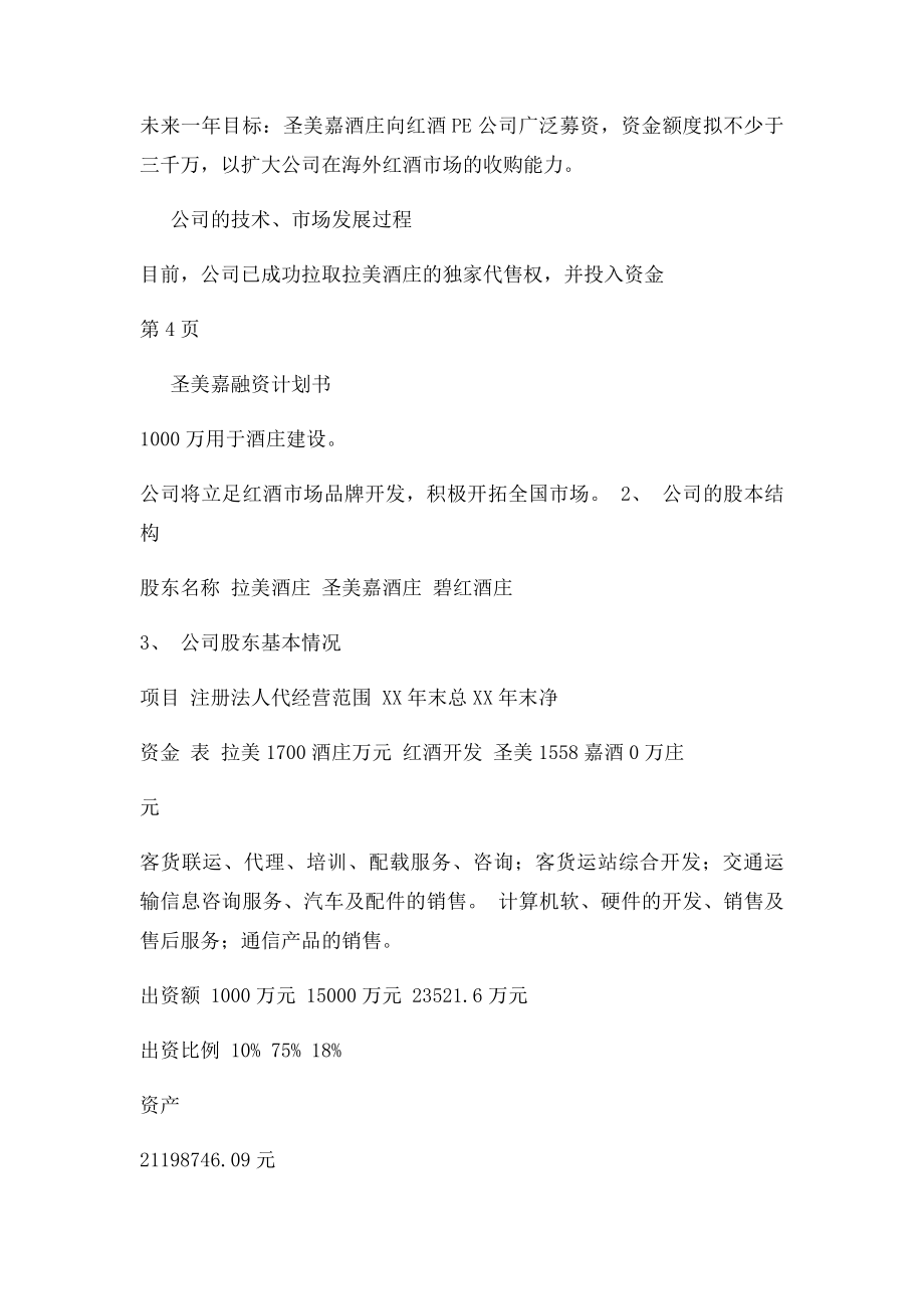 公司商业融资计划书模板.docx_第3页