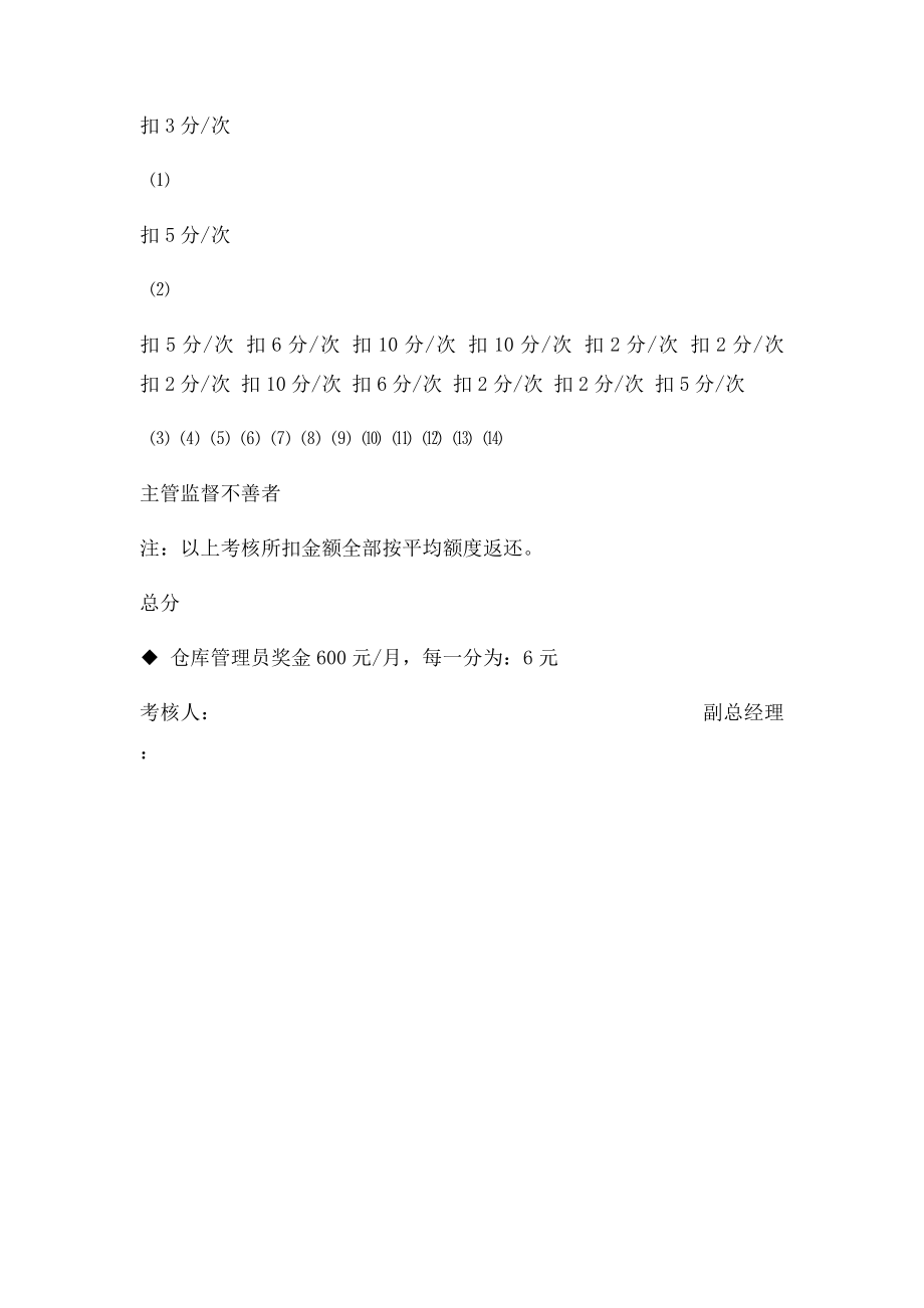 仓管日常工作考核表.docx_第2页