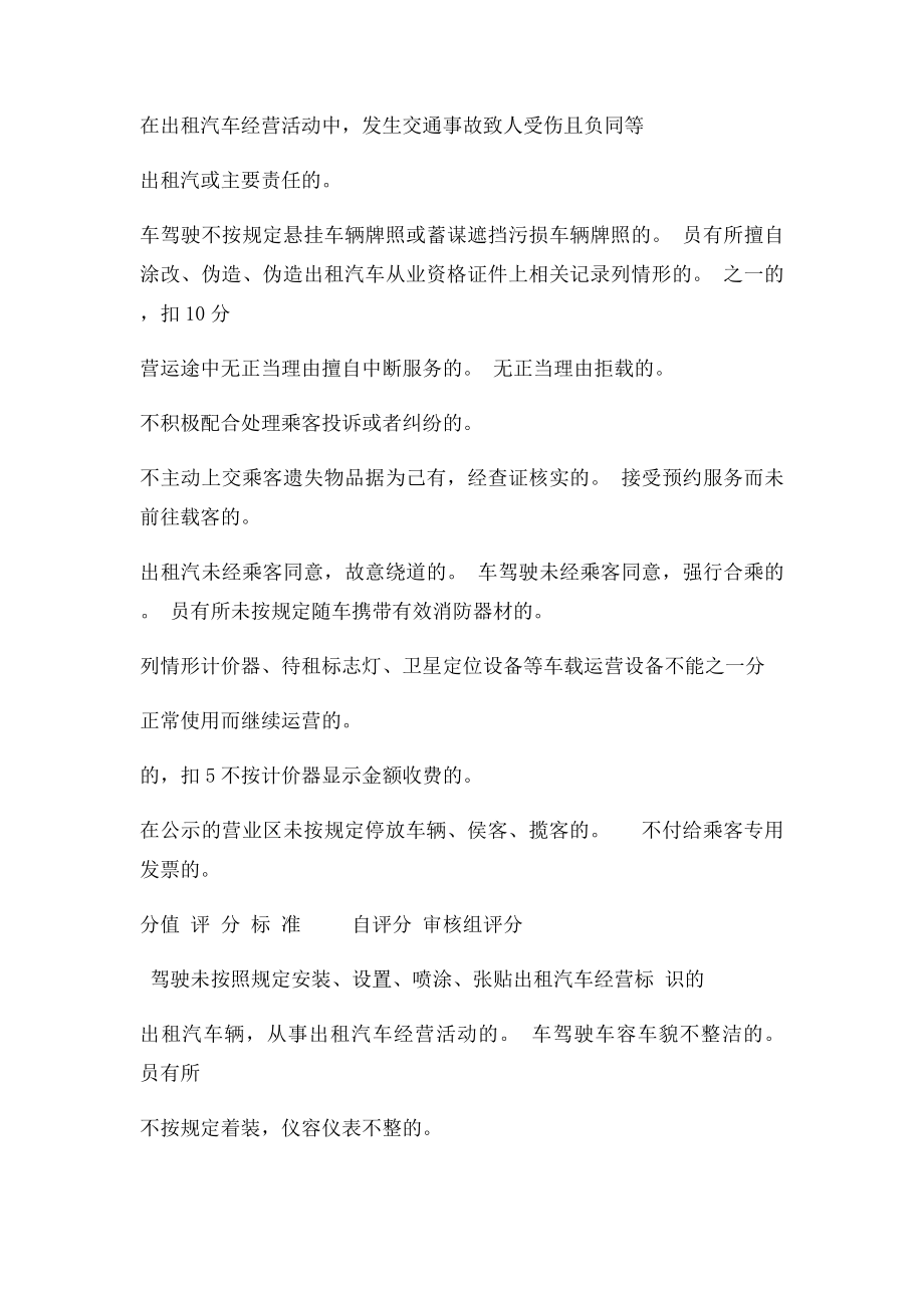 出租汽车驾驶员服务质量信誉考核评分(1).docx_第2页