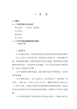 产5万吨三氯氢硅可行性研究报告.doc