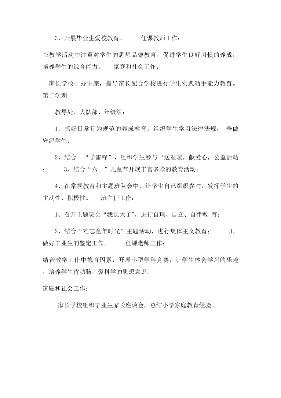 六年级学生德育活动培养目及要求.docx_第2页