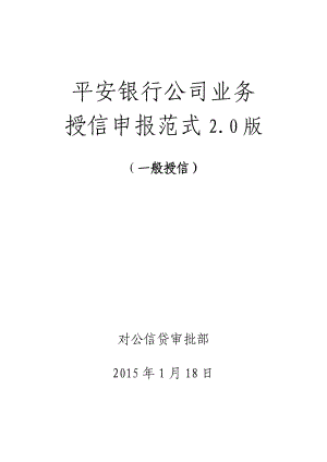 42华讯一般授信申报范式(2.0版) .doc样板.doc