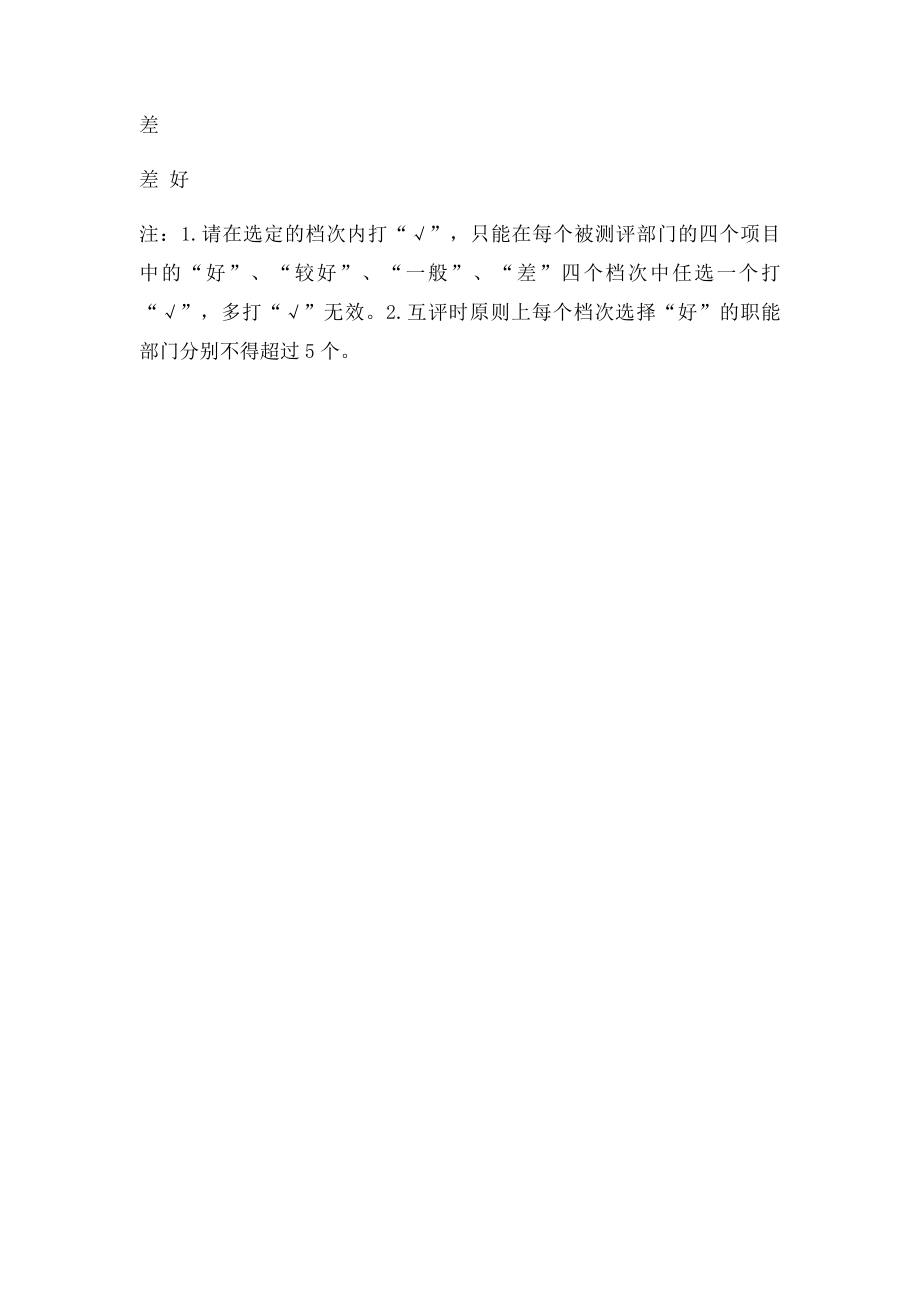 各职能部门互评表.docx_第2页