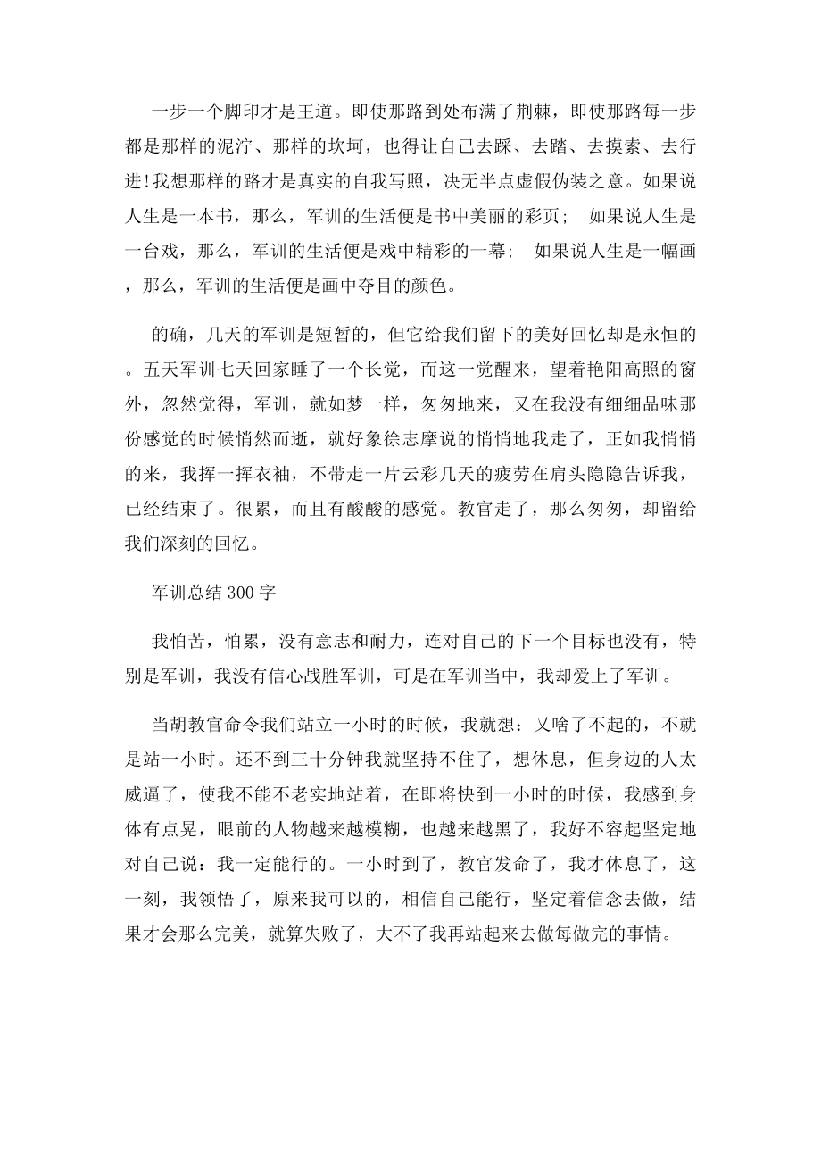 军训总结300字.docx_第3页