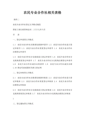 农民专业合作社相关表格.docx