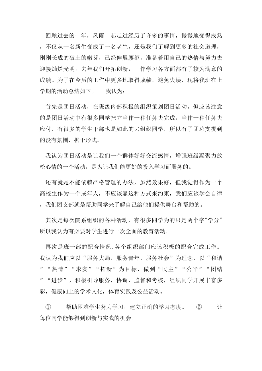 团支部工作经验总结及心得体会.docx_第2页