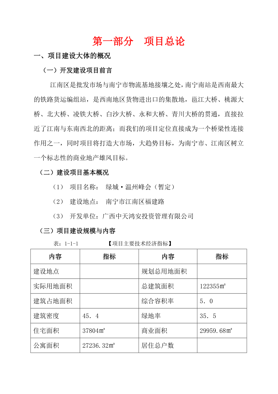 绿城温州峰汇项目前期运作投资可行性报告(39页）.doc_第2页