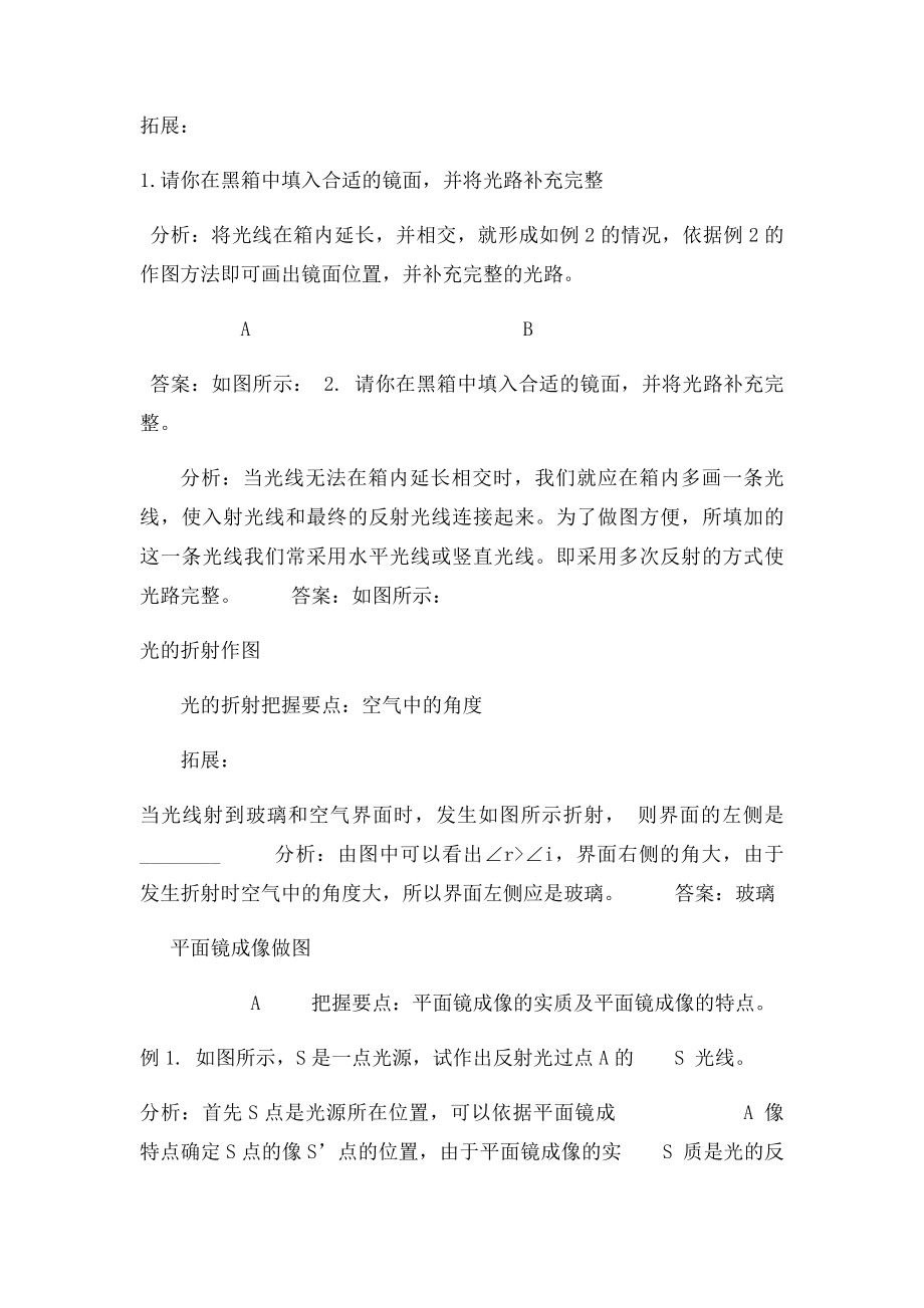 初中物理光学作图练习题.docx_第2页