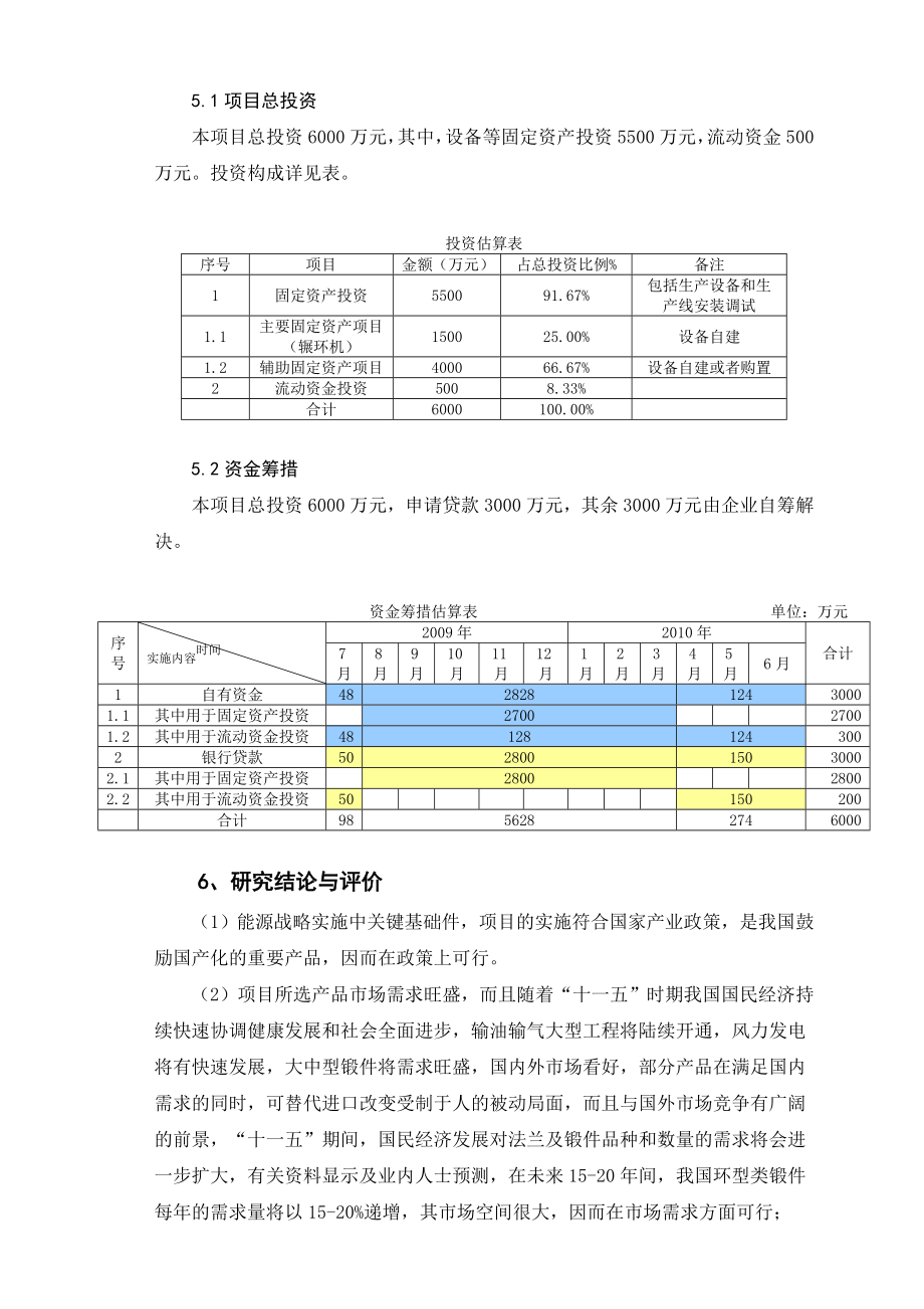 产60000吨锻造法兰建设项目可行性研究报告.doc_第3页