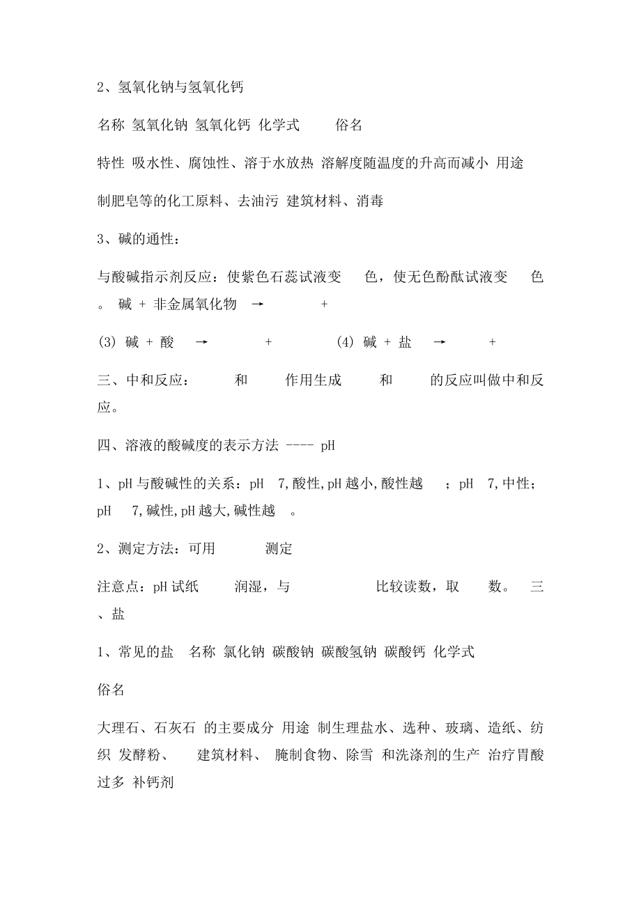 初三化学酸碱盐复习专题.docx_第2页