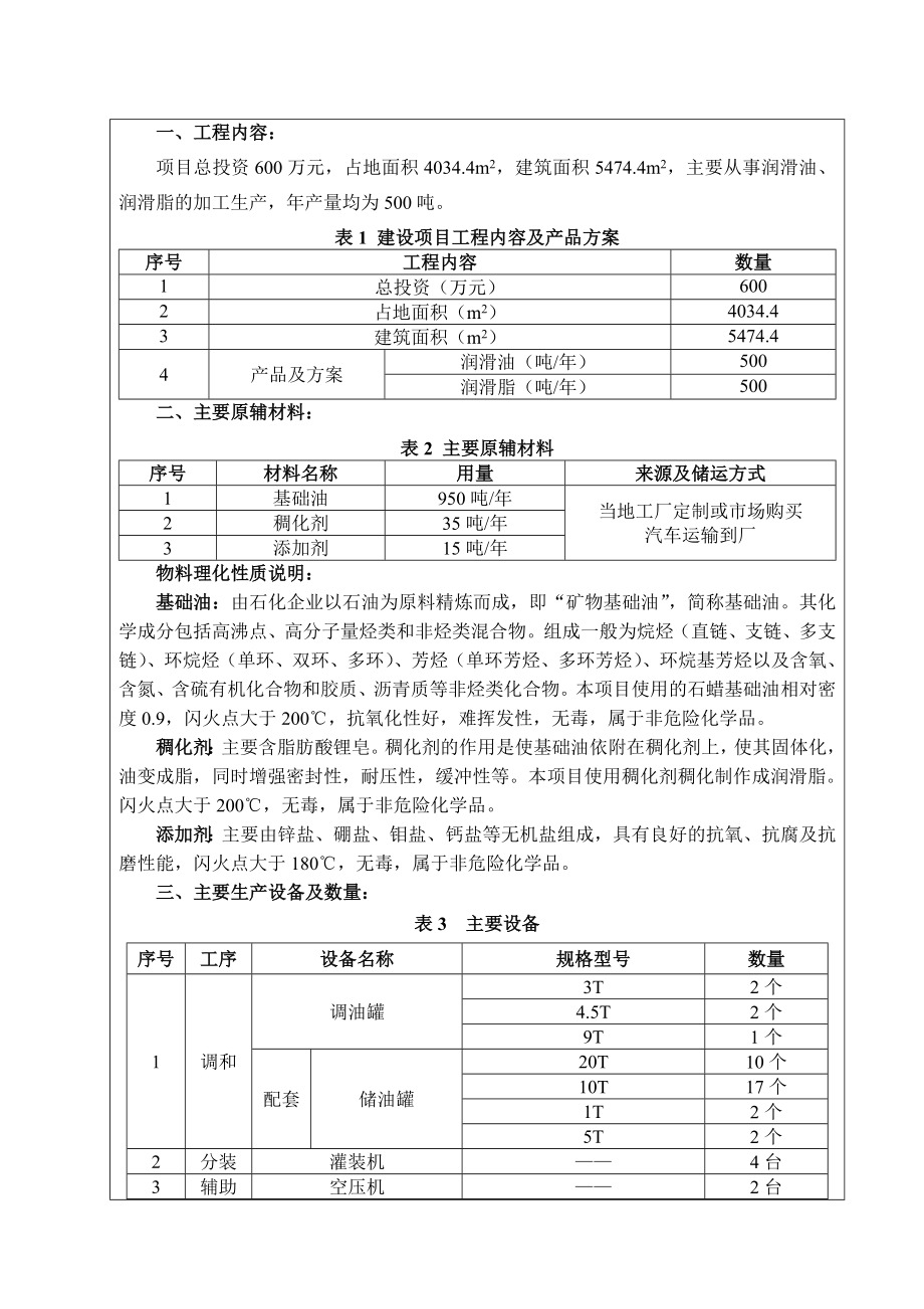 环境影响评价报告公示：东莞华誉润滑油科技环评报告.doc_第2页