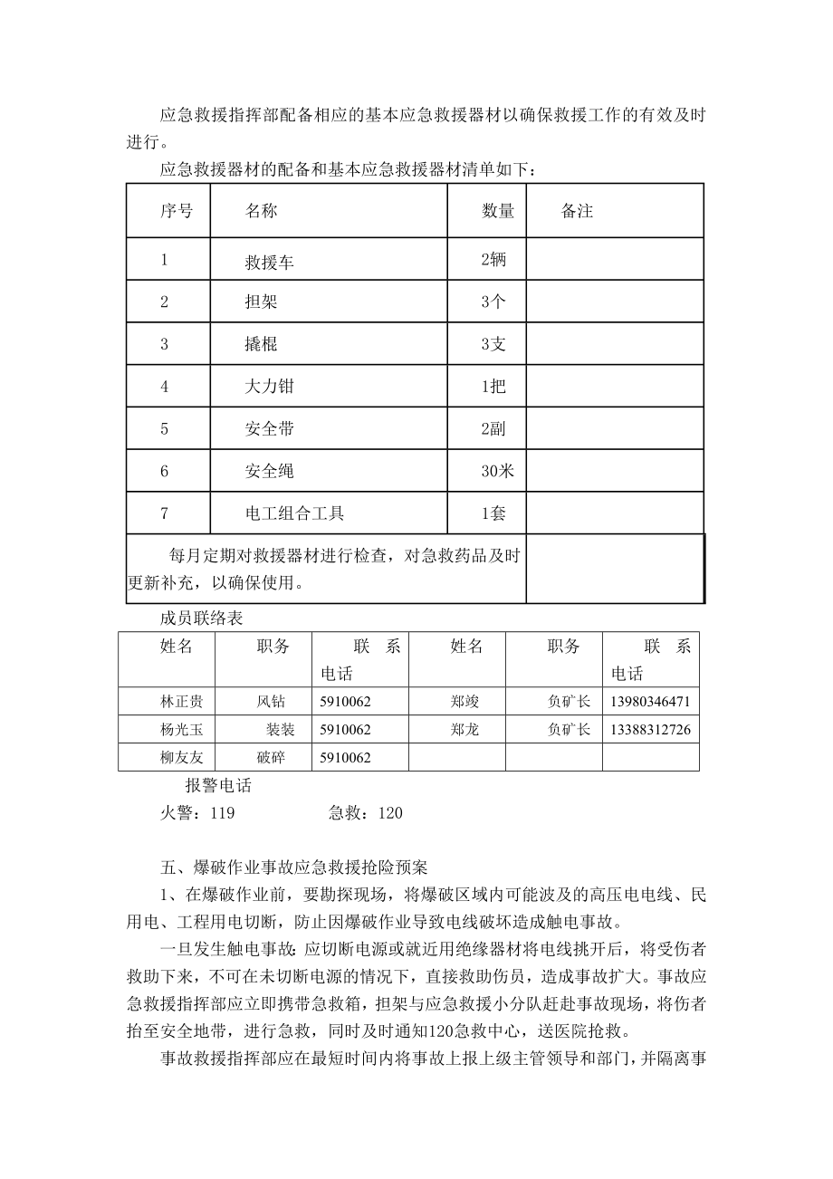 汉白玉厂爆破作业事故应急预案.doc_第3页