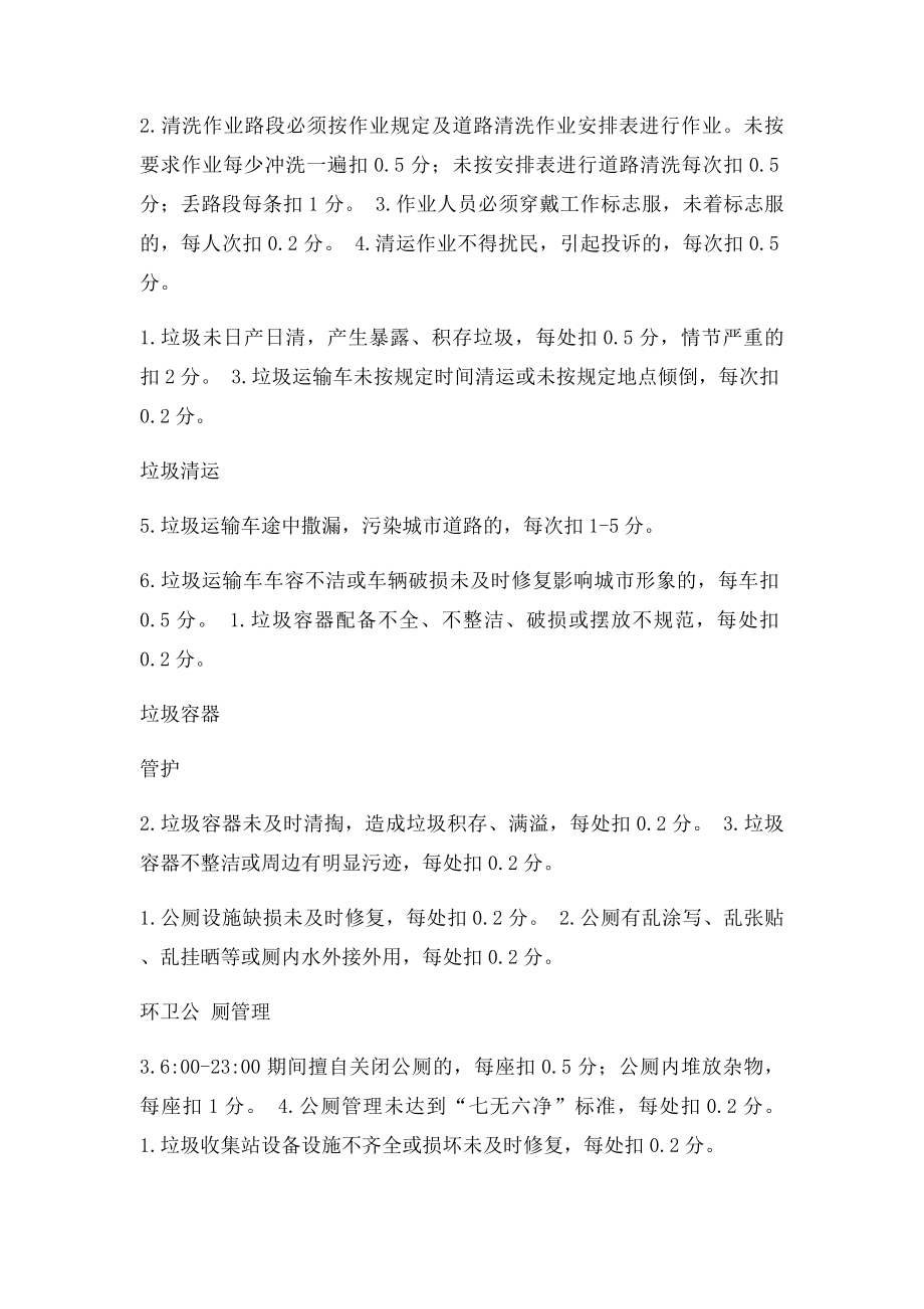 保洁公司清扫保洁工作考核评分细则.docx_第2页