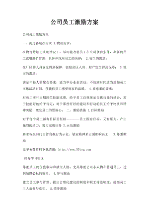 公司员工激励方案.docx