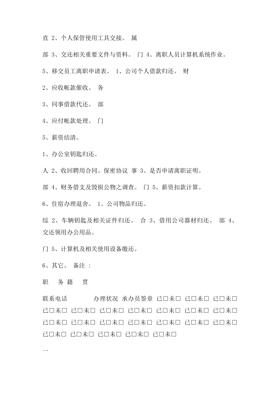 员工离职申请表格.docx_第3页