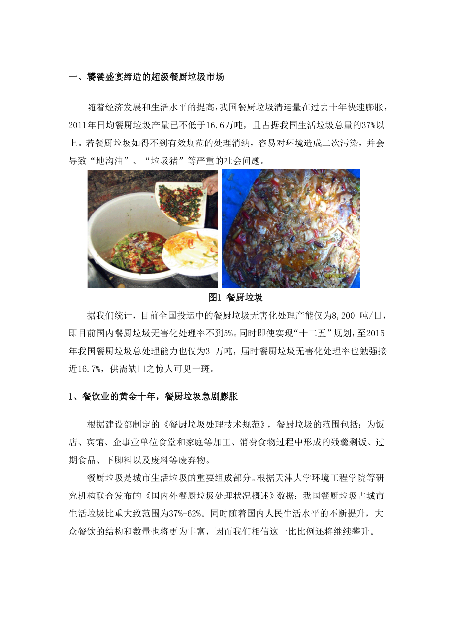中国餐厨垃圾处理行业分析报告.doc_第3页