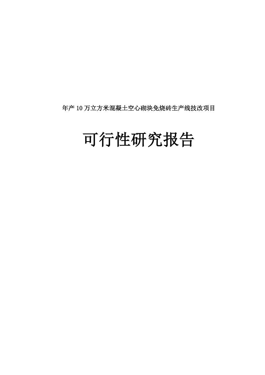 新型建筑材料生产线改造项目资金申请报告.doc_第1页