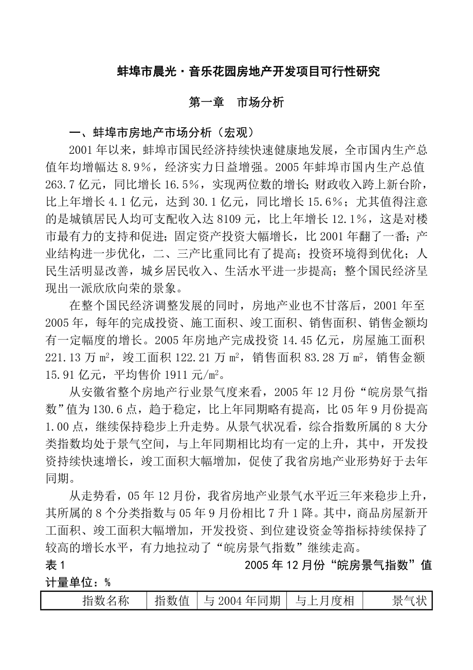 某房地产开发项目可行性研究报告（doc） .doc_第3页