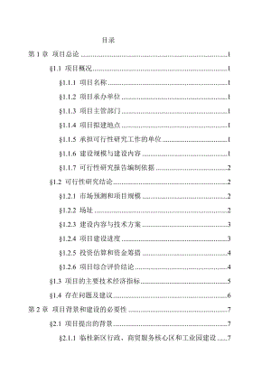 某某三级综合医院新建项目可行性研究报告.doc