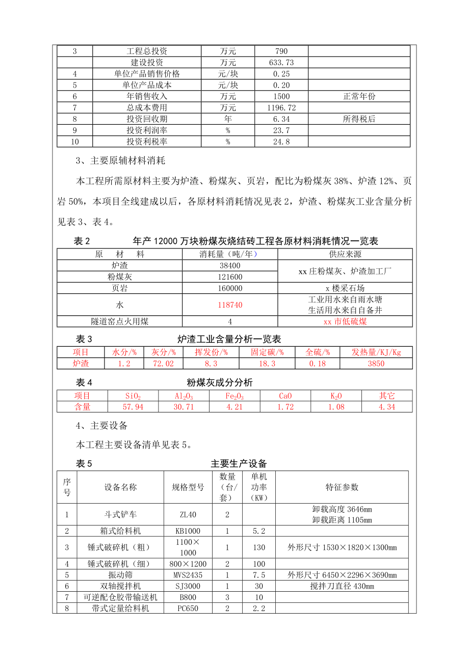 产12000万块粉煤灰烧结砖项目环境评估报告书.doc_第3页