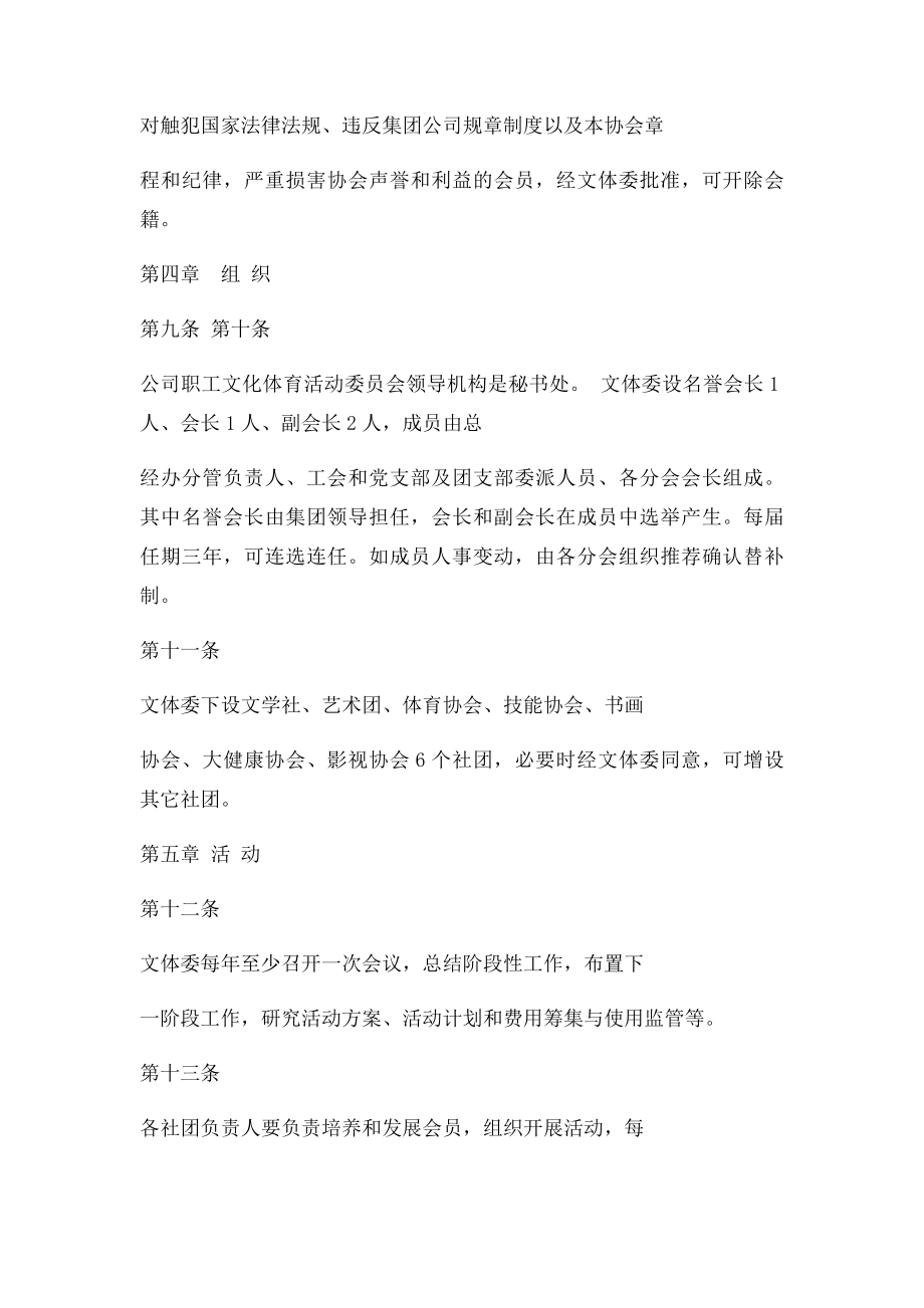 企业文体协会章程.docx_第3页