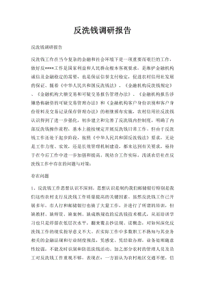 反洗钱调研报告.docx