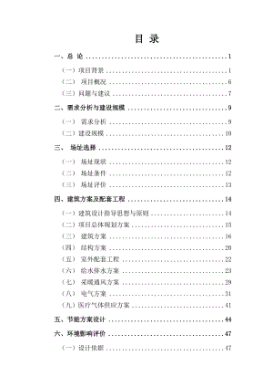 某医院新建项目可行性研究报告.doc