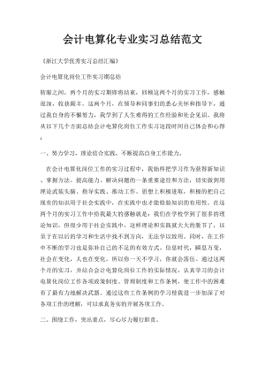 会计电算化专业实习总结范文.docx