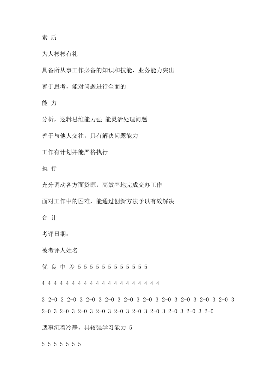 员工互评表.docx_第2页