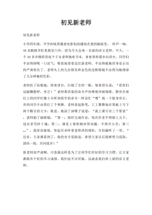 初见新老师.docx