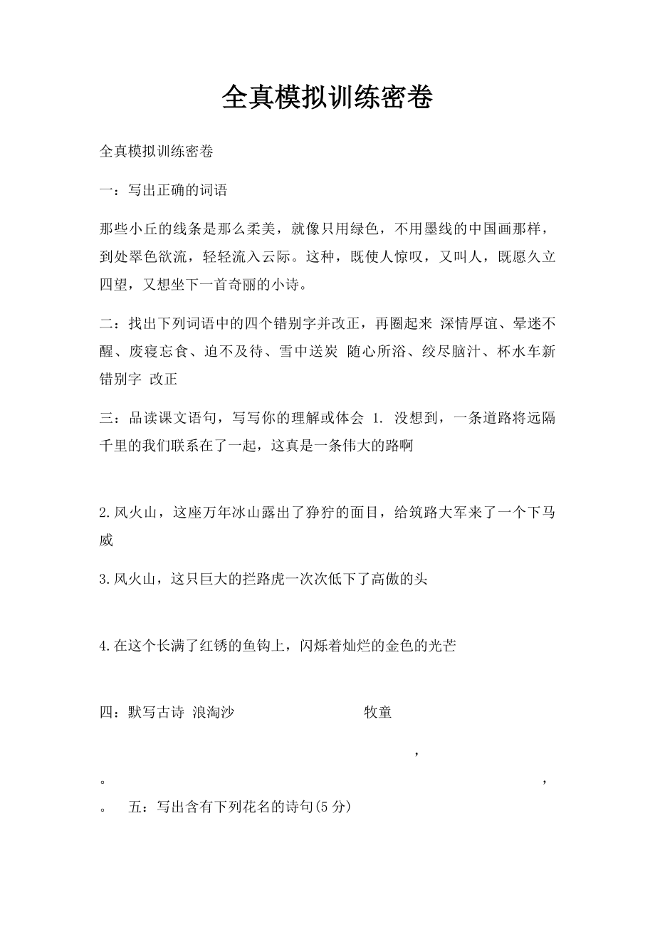 全真模拟训练密卷.docx_第1页