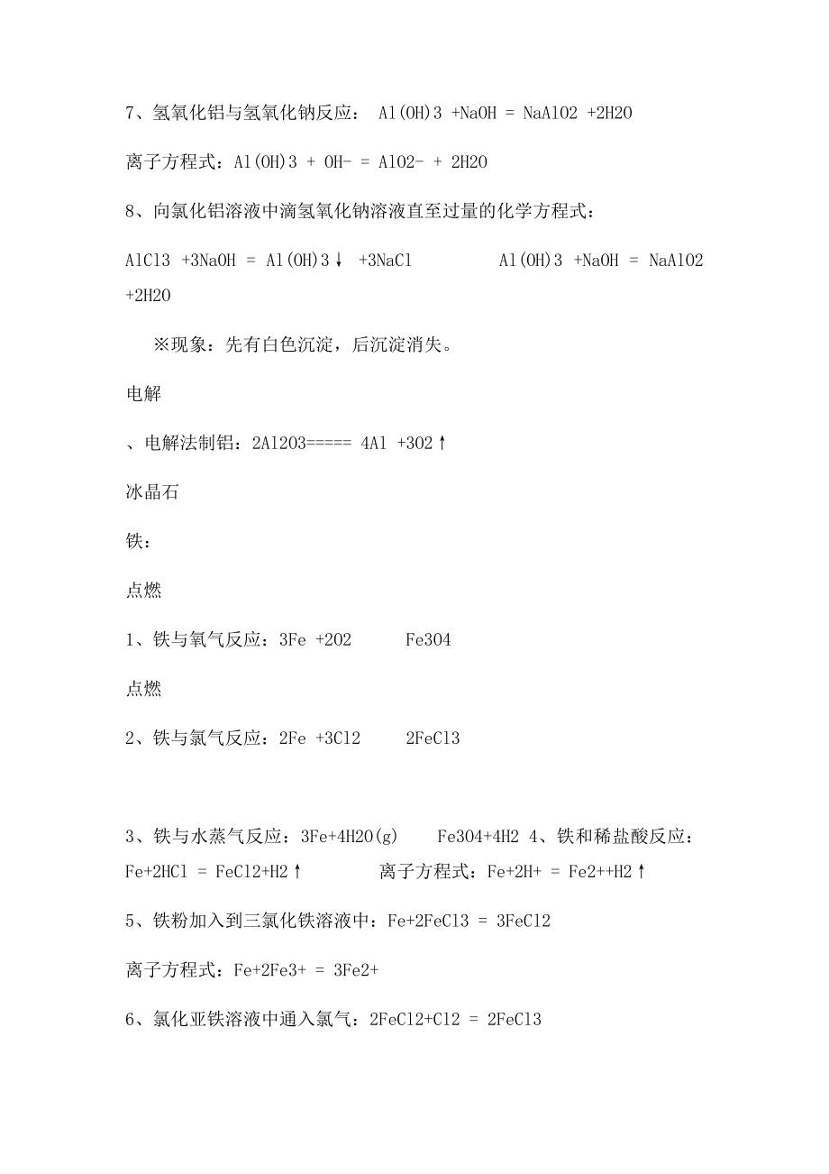 会考化学方程式及知识点.docx_第2页