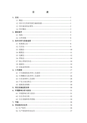 利用洗毛废水提取羊毛脂生产线建设项目可行性研究报告.doc