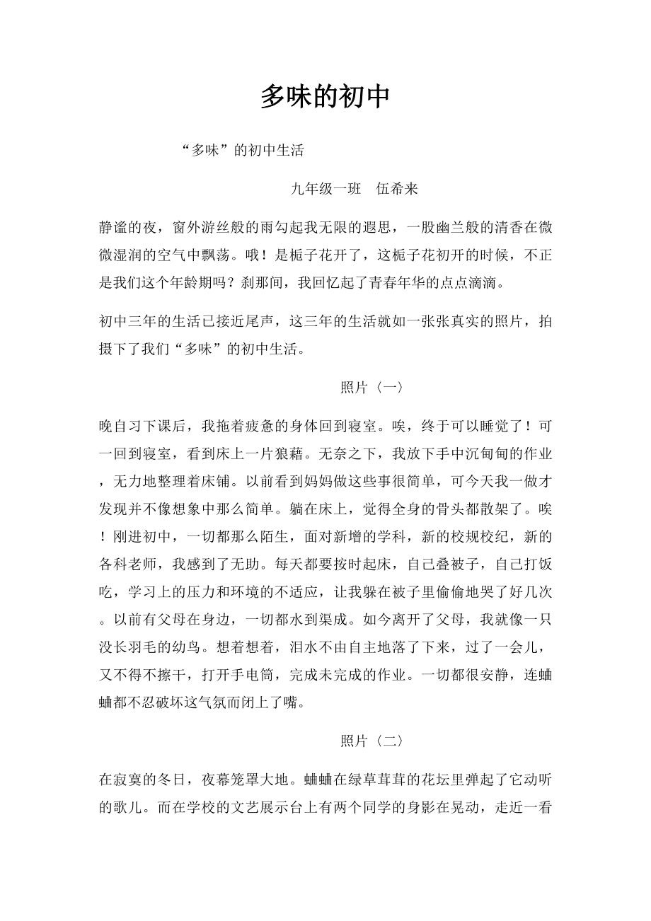 多味的初中.docx_第1页