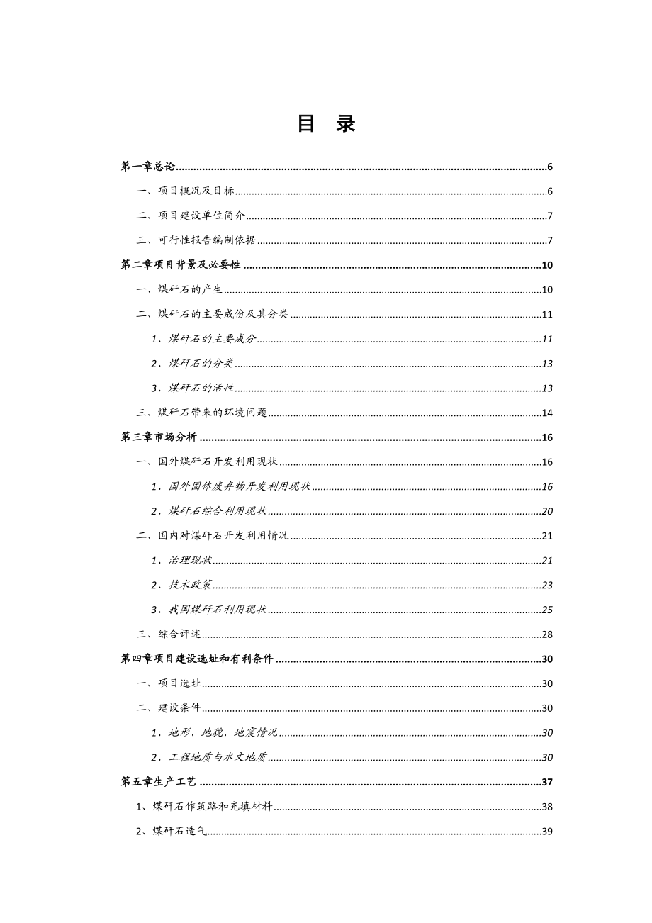 循环经济工程煤矸石综合利用工程项目可行性研究报告02616.doc_第2页