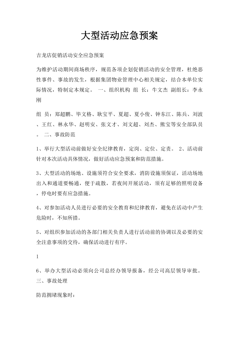 大型活动应急预案(2).docx_第1页