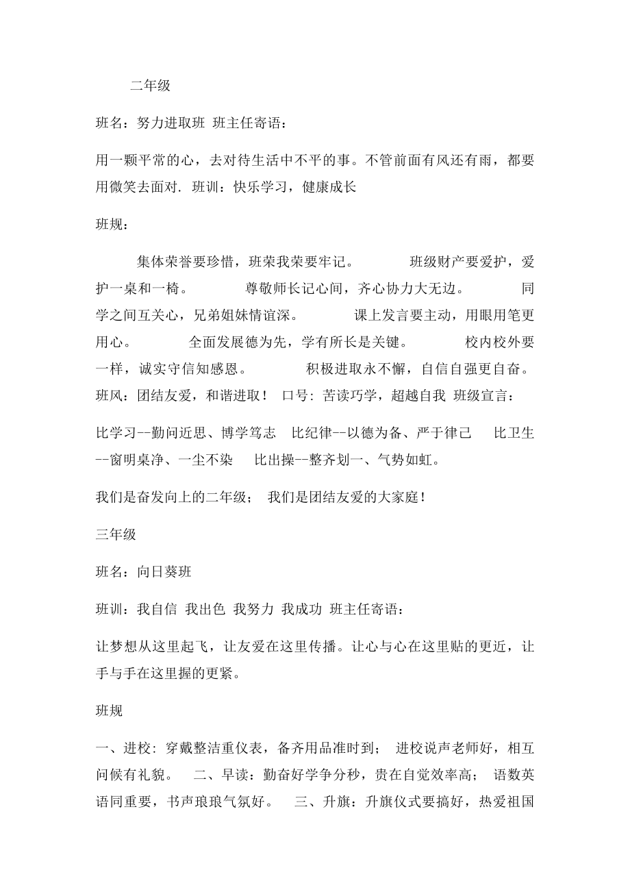 各班名称班风班训班级目班主任寄语.docx_第2页