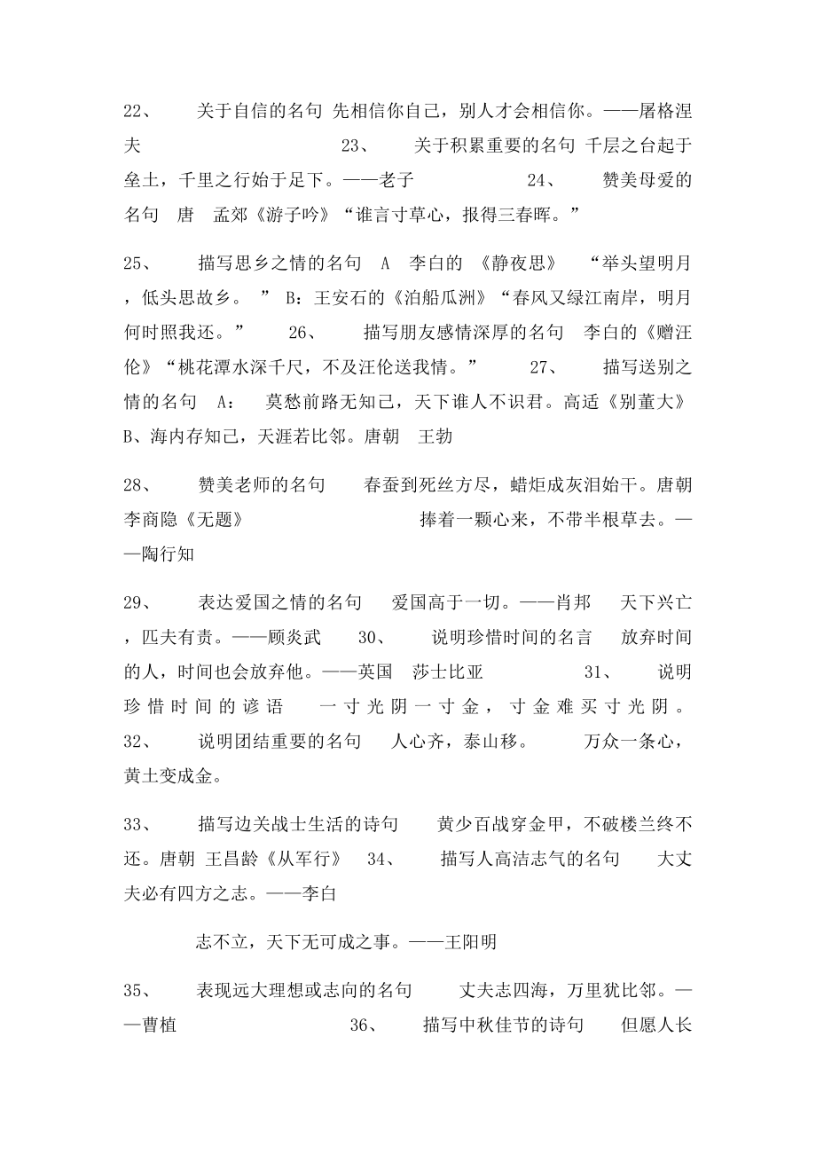 六年级常用古诗名句归类.docx_第3页