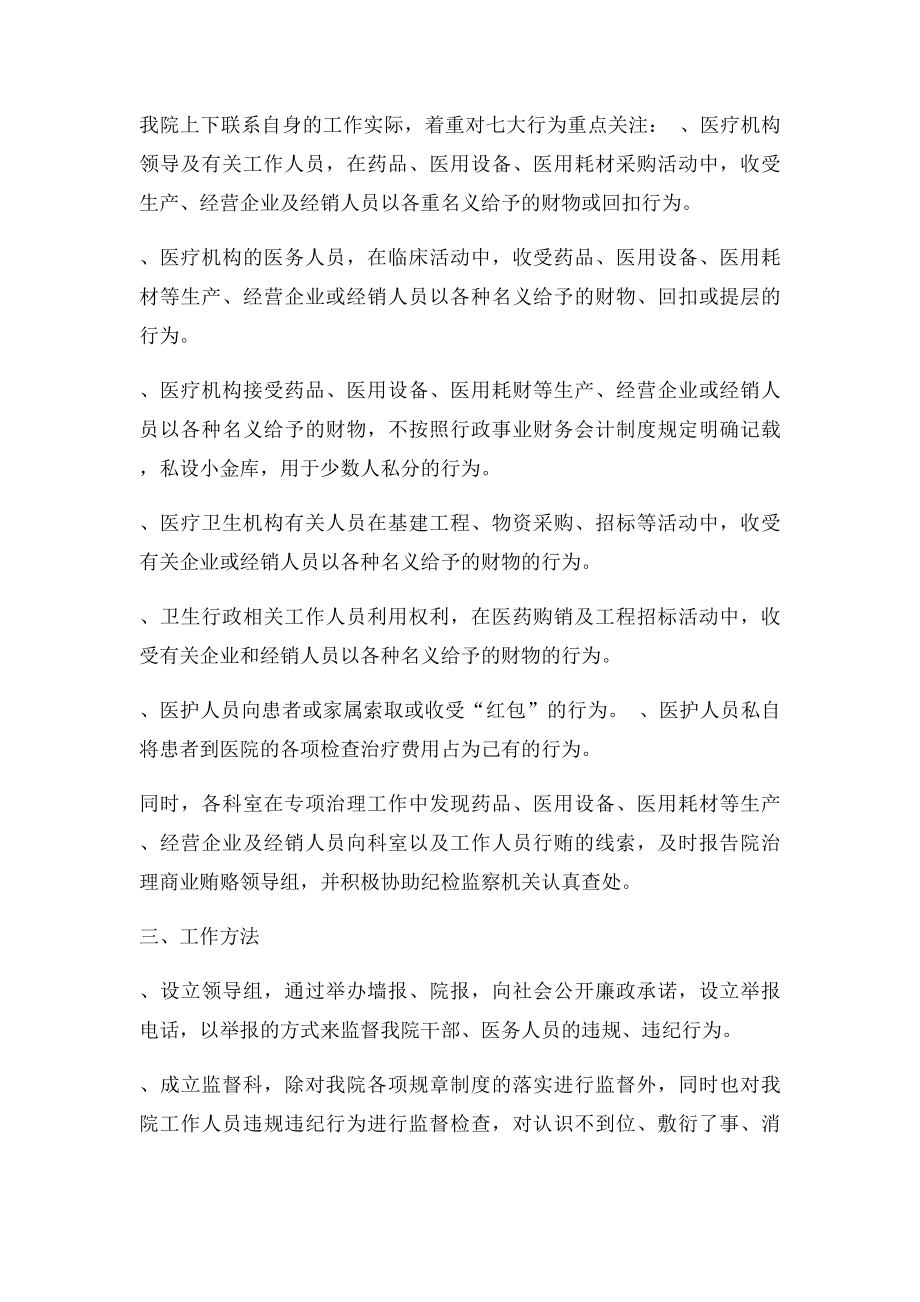 县中医院关于纠正医药购销领域和医疗服务中不正之风的.docx_第2页